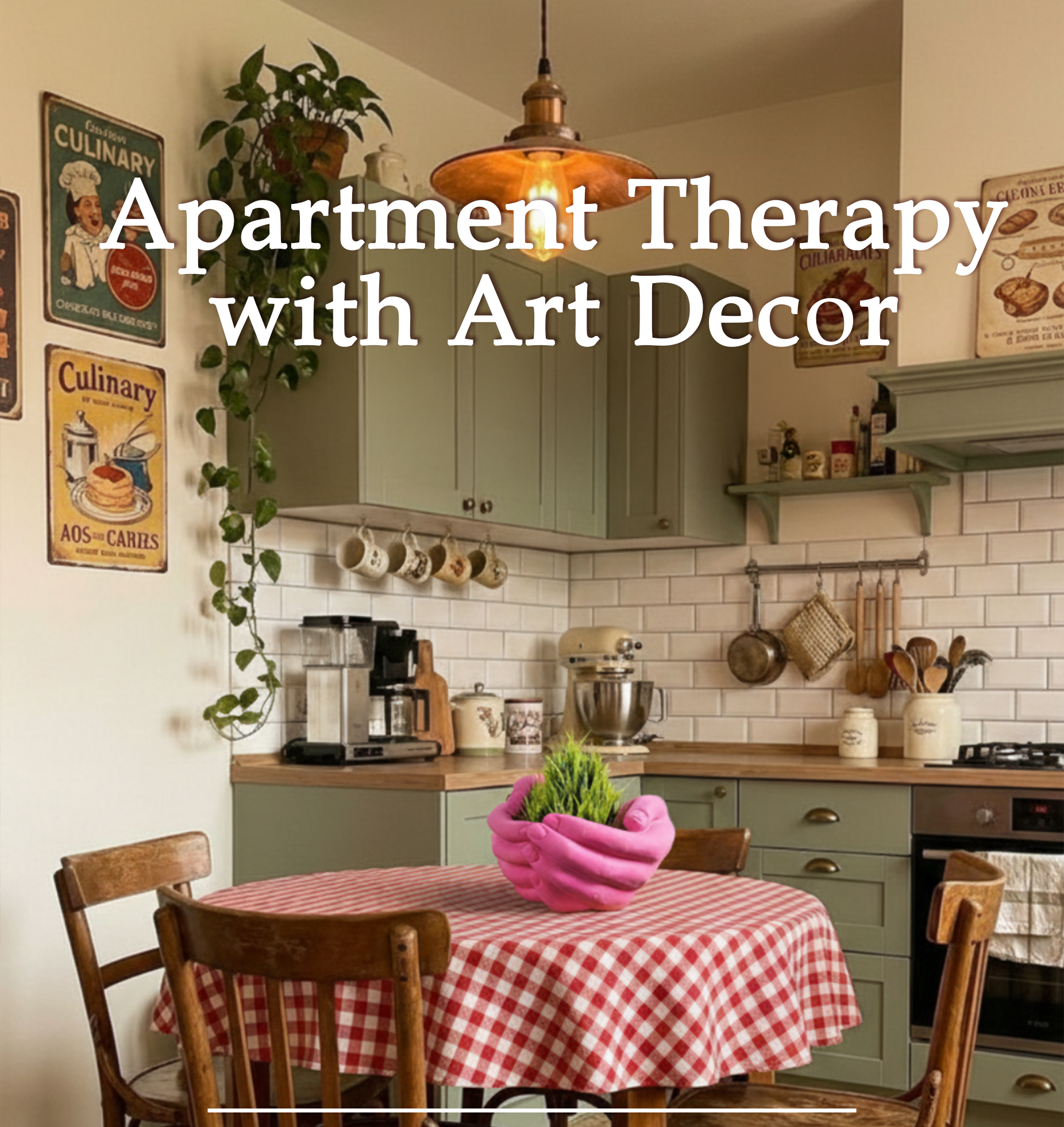 Apartment Therapy with Art Decor