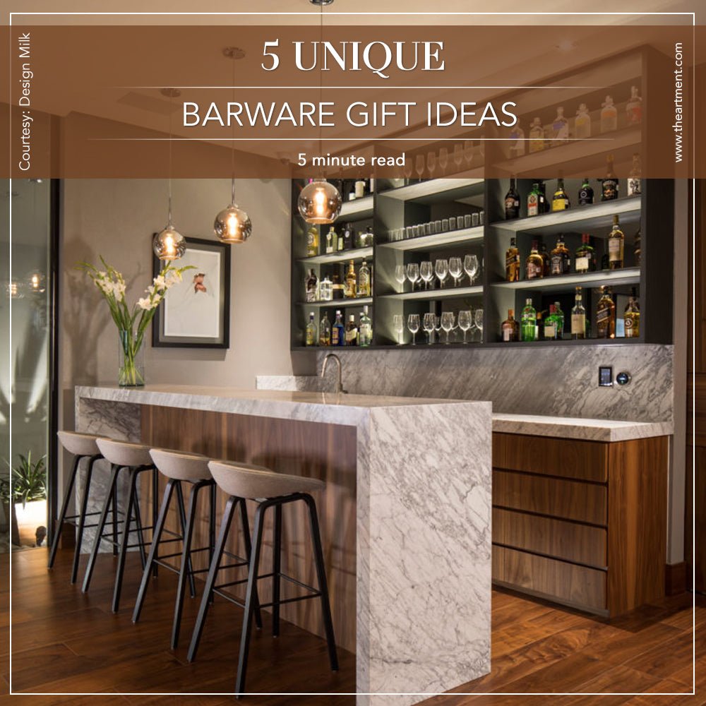 Barware Gift Ideas - 5 Unique Bar And Drinking Gifts For Home Bar - The Artment