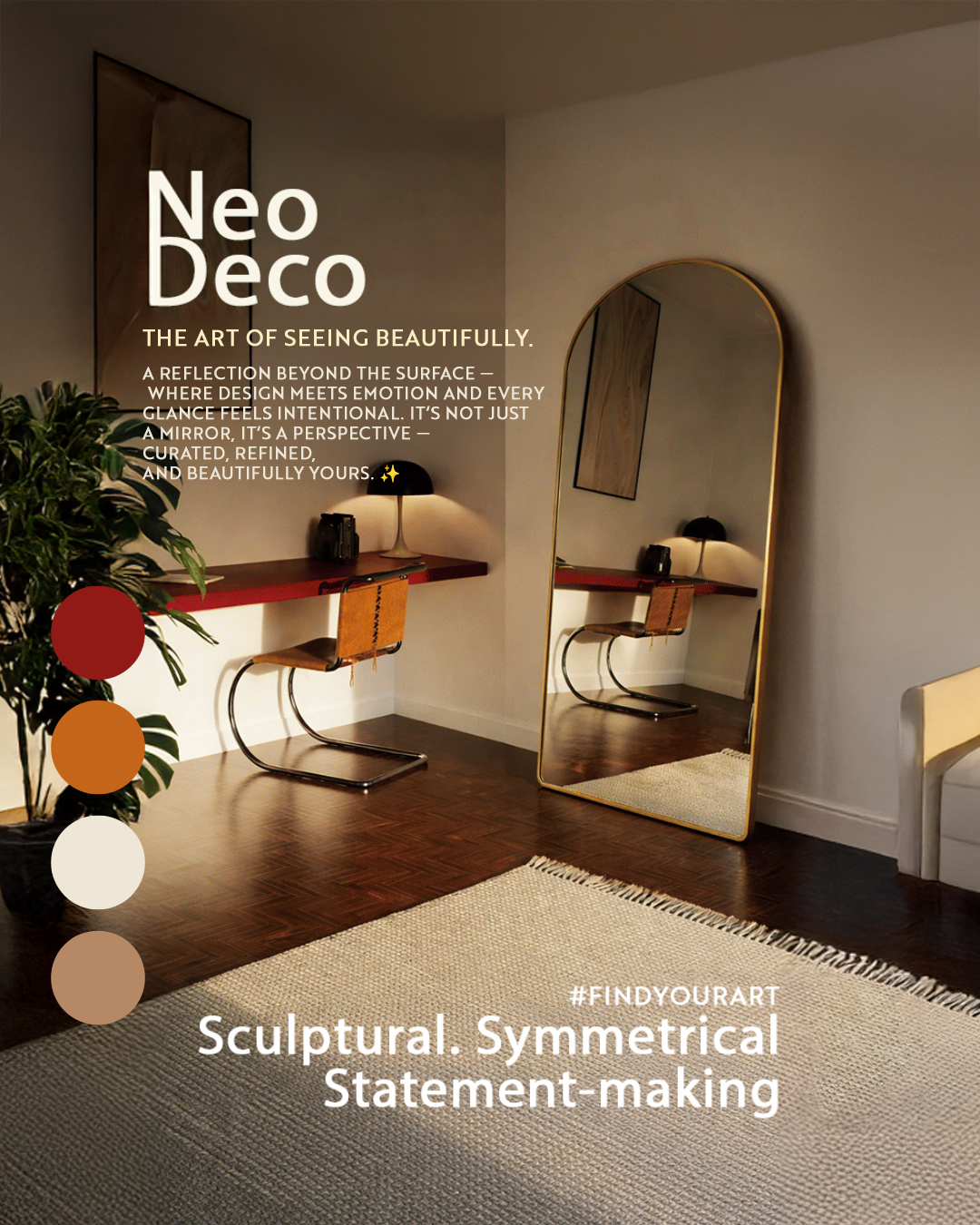 NEO DECO : Sculptural Symmetrical Statement-Making