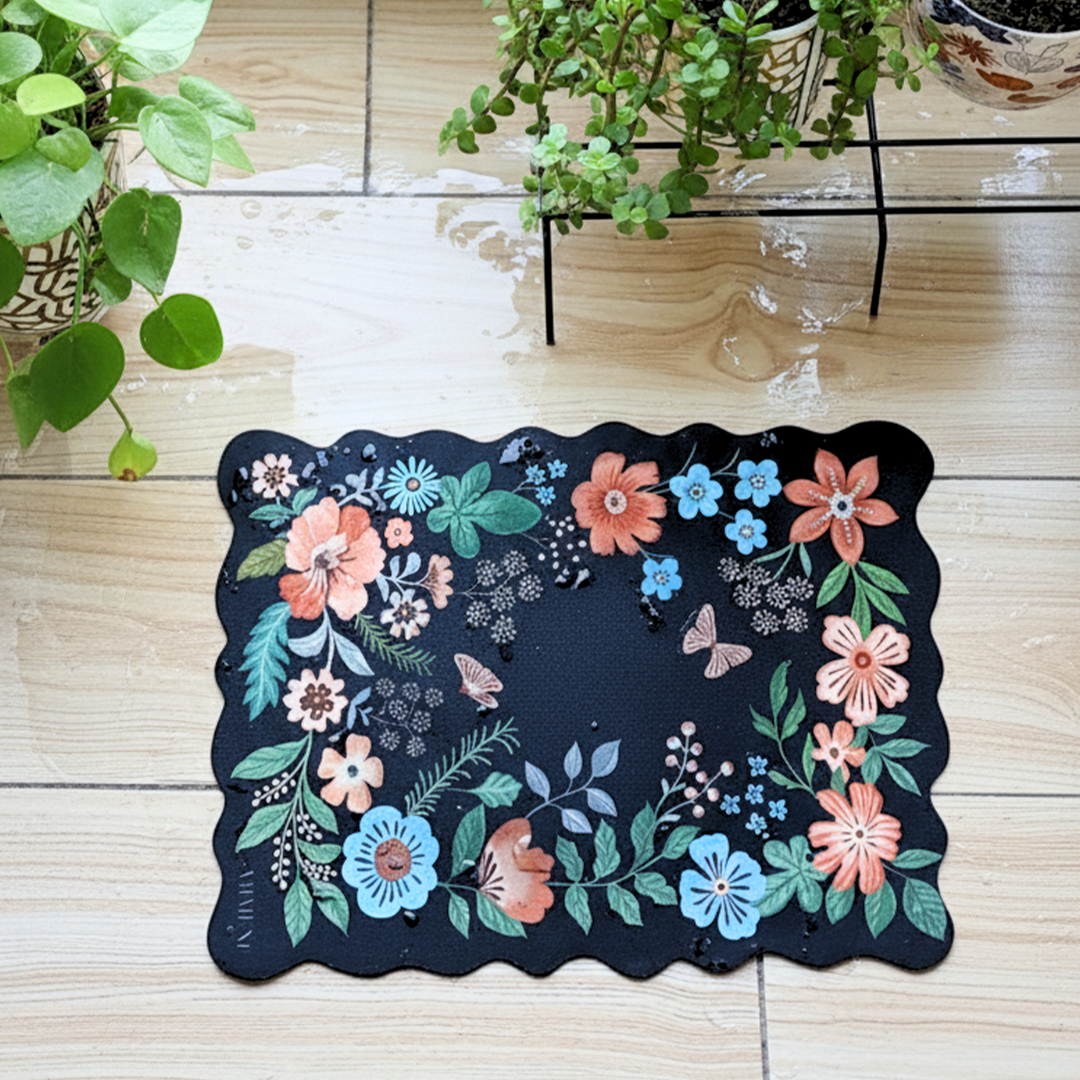 Paradise Bloom Diatomaceous Earth Bath Mat