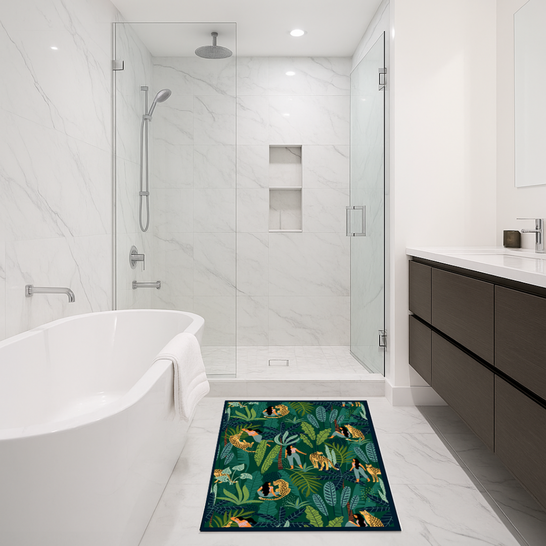 Paradise Bloom Diatomaceous Earth Bath Mat