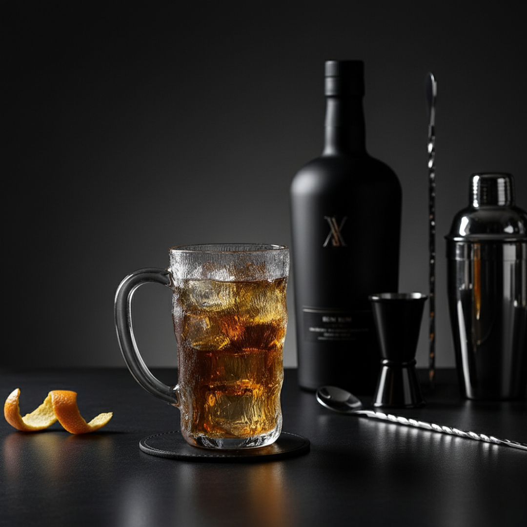 Impressionism Frosted Beer Mug Set