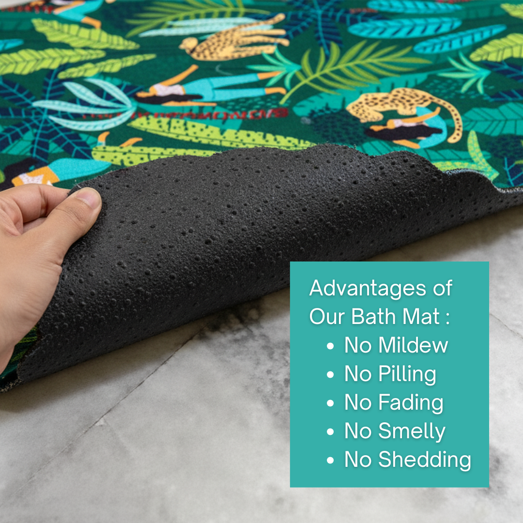 Paradise Bloom Diatomaceous Earth Bath Mat