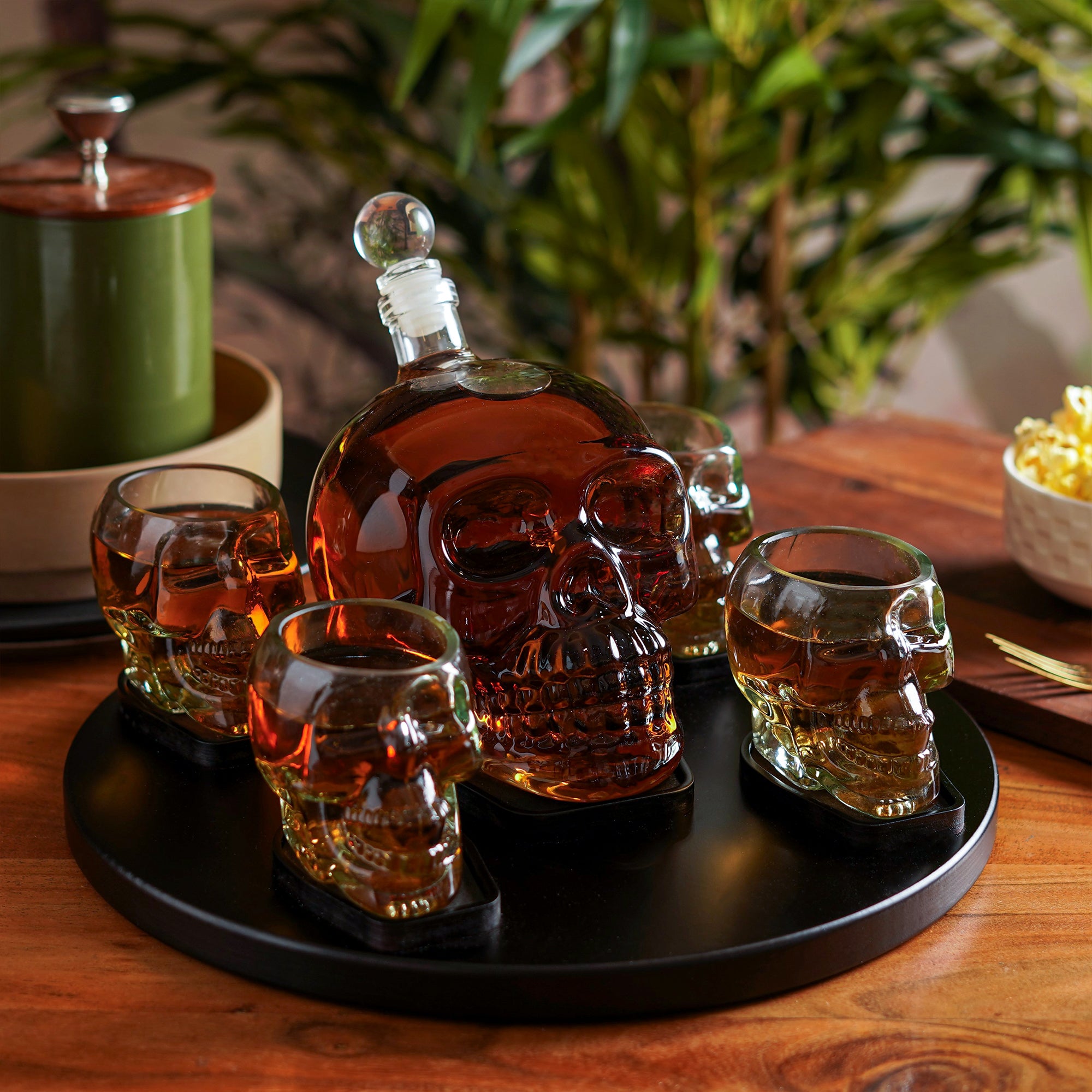 Eclipse Skull Decanter Set