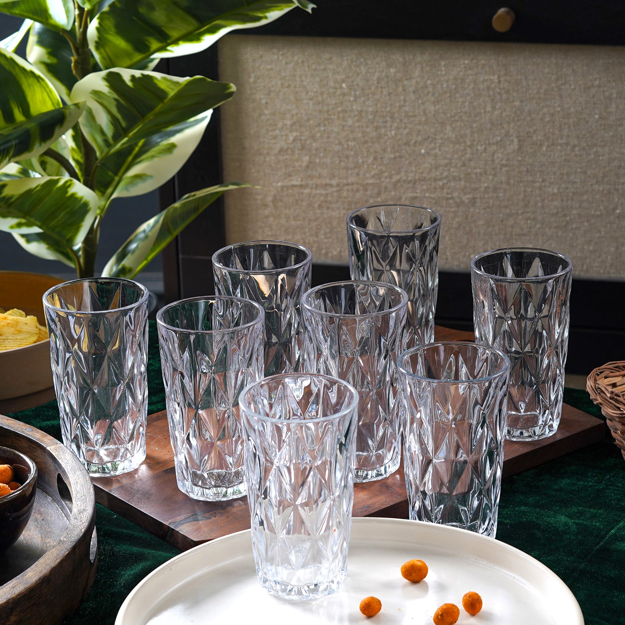 Etch -Tumbler Highball Glasses