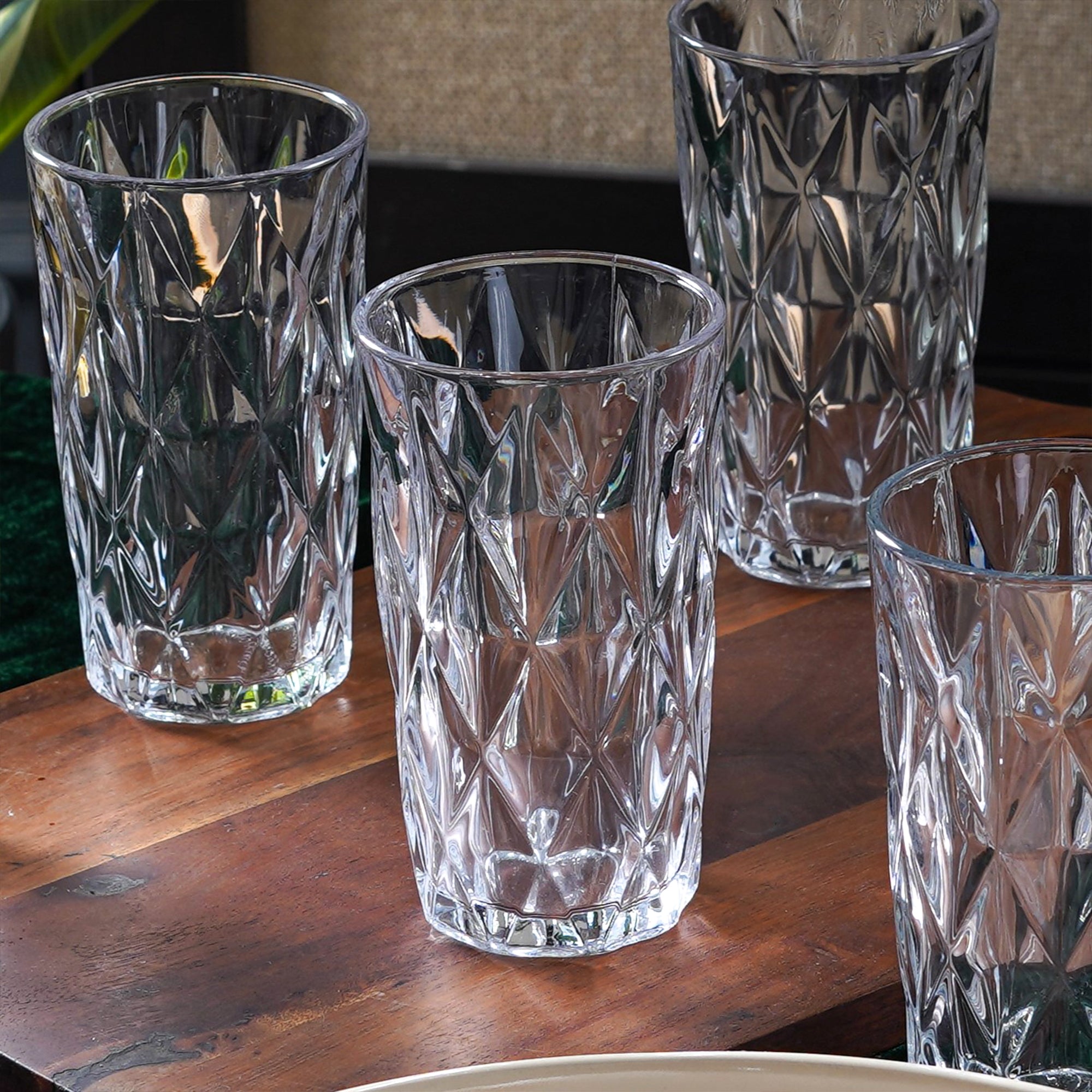 Etch -Tumbler Highball Glasses