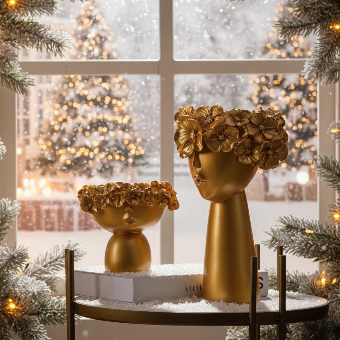 Surreal Faces Table Planters