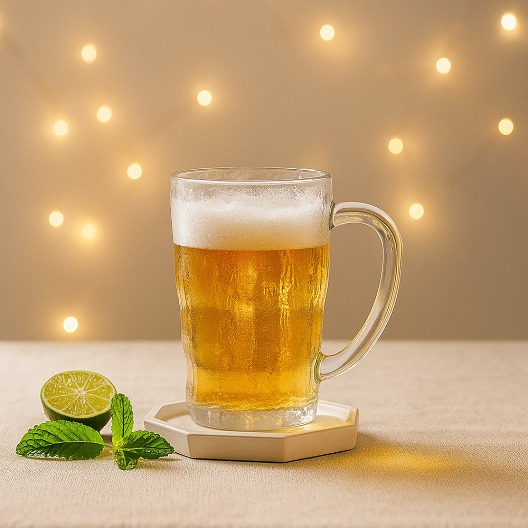 Impressionism Frosted Beer Mug Set