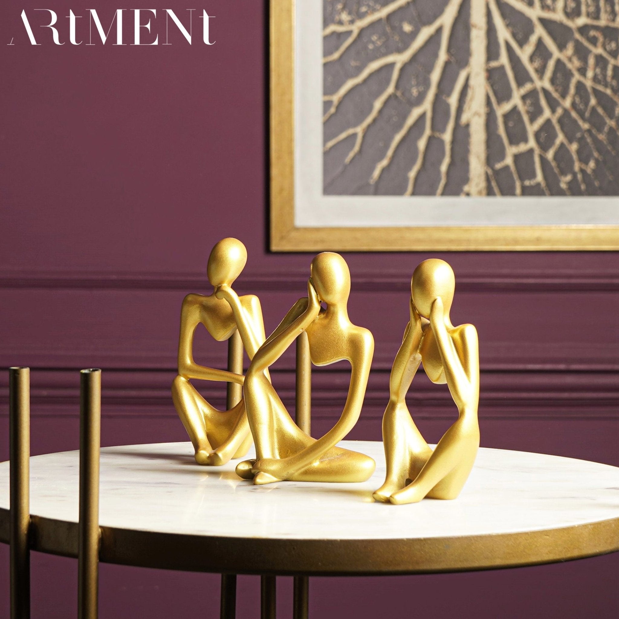 Abstract Thought Thinker Accent (Set of 3) - The Artment
