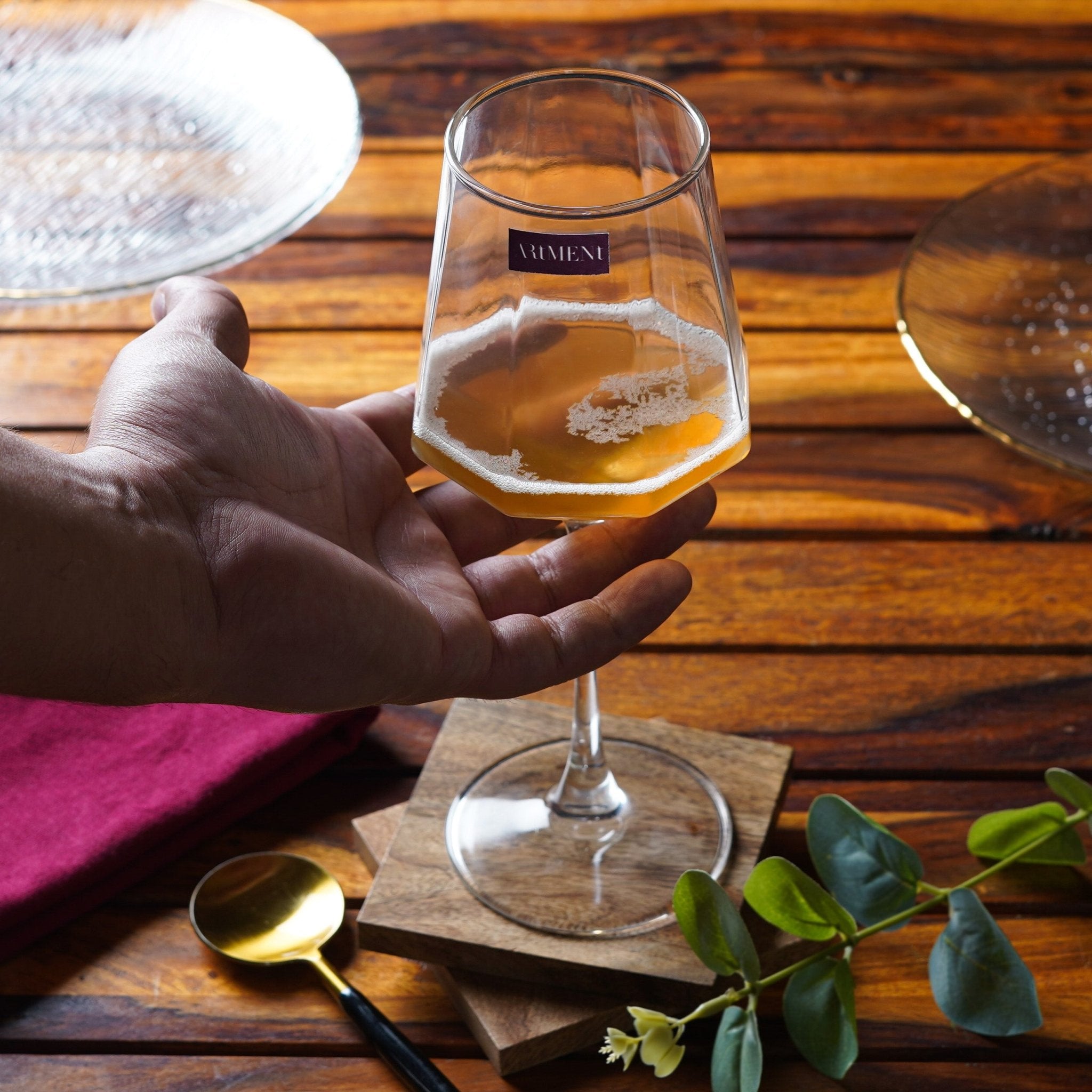 Diamond Edge Wine Glass Set - The Artment