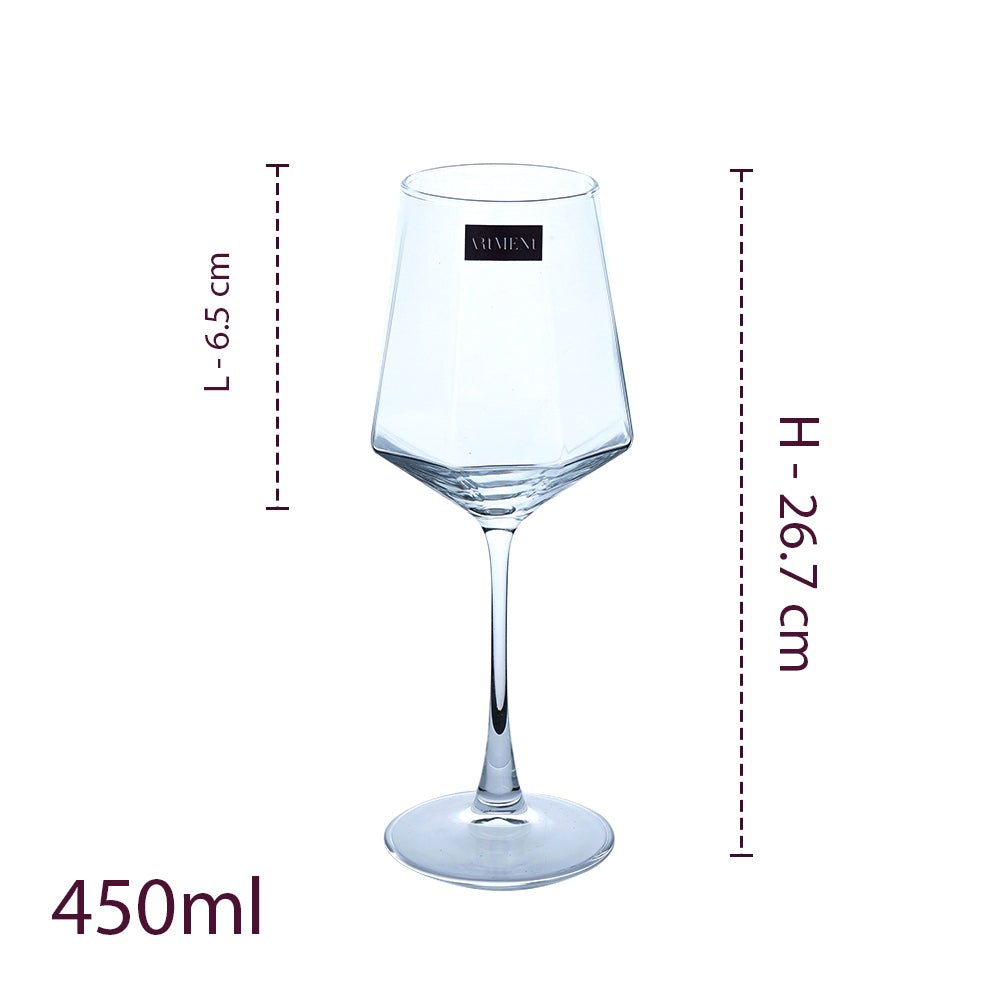 Diamond Edge Wine Glass Set - The Artment