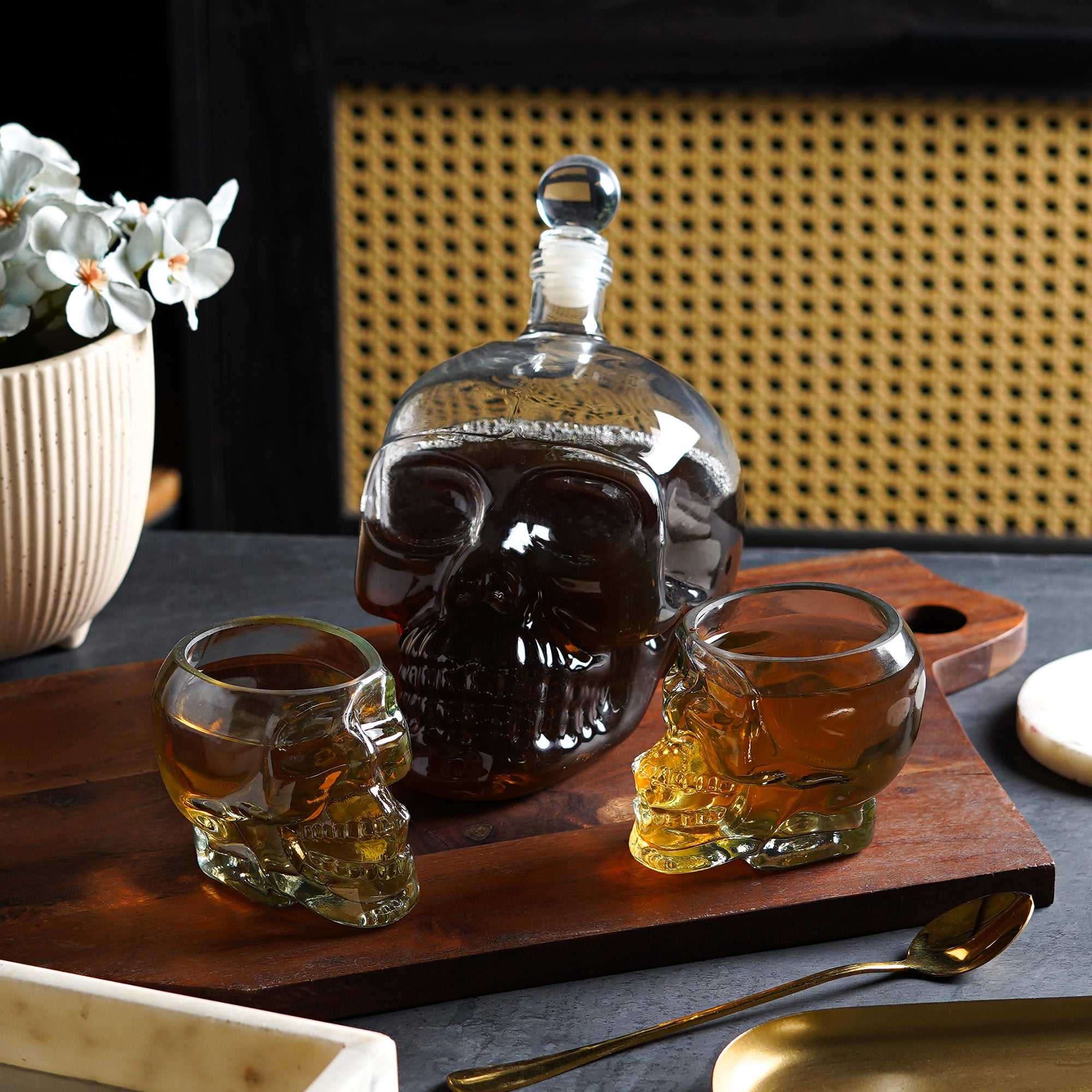 Eclipse Skull Decanter Set - The Artment