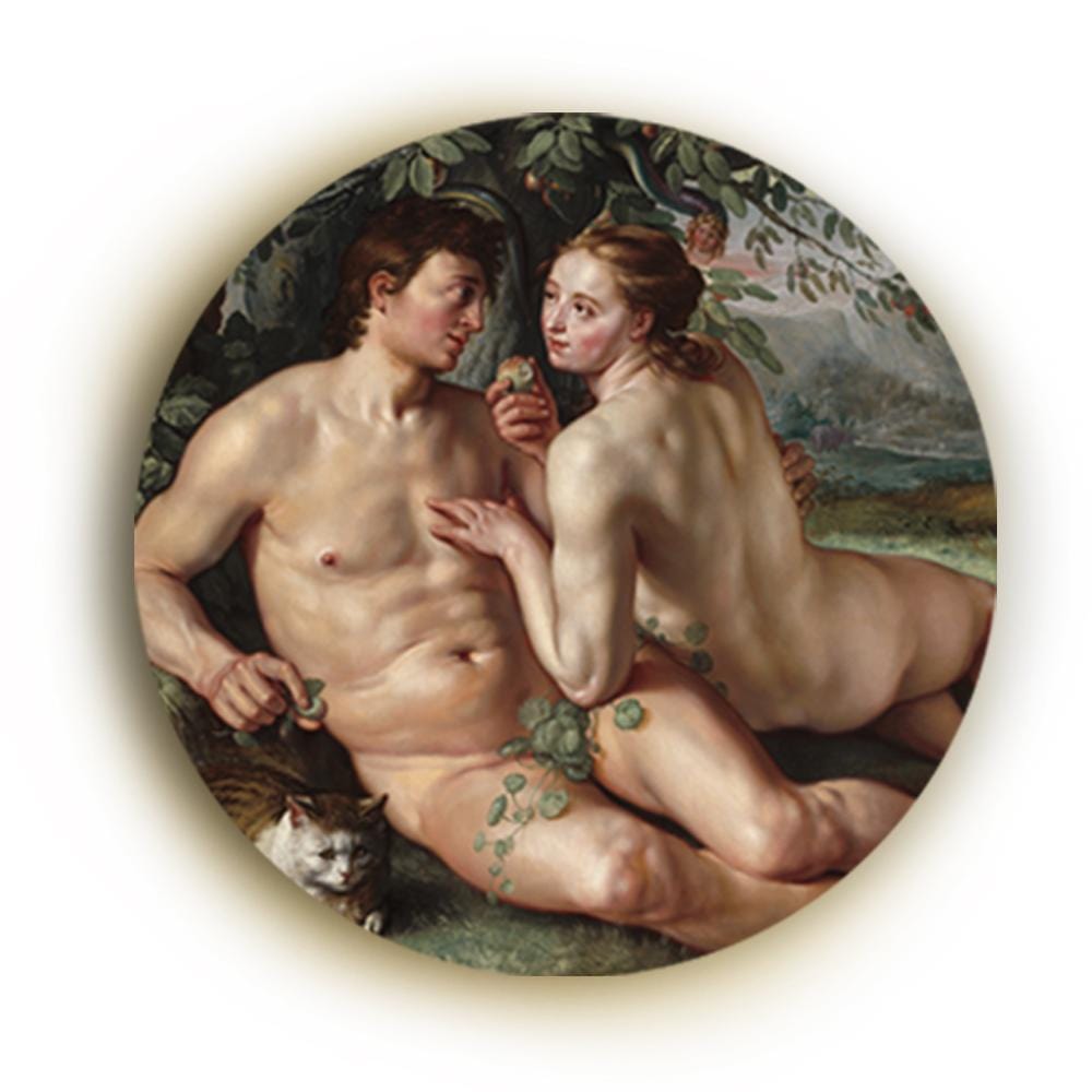 Eve and the Forbidden Apple Canvas (Matte Finish) - The Artment