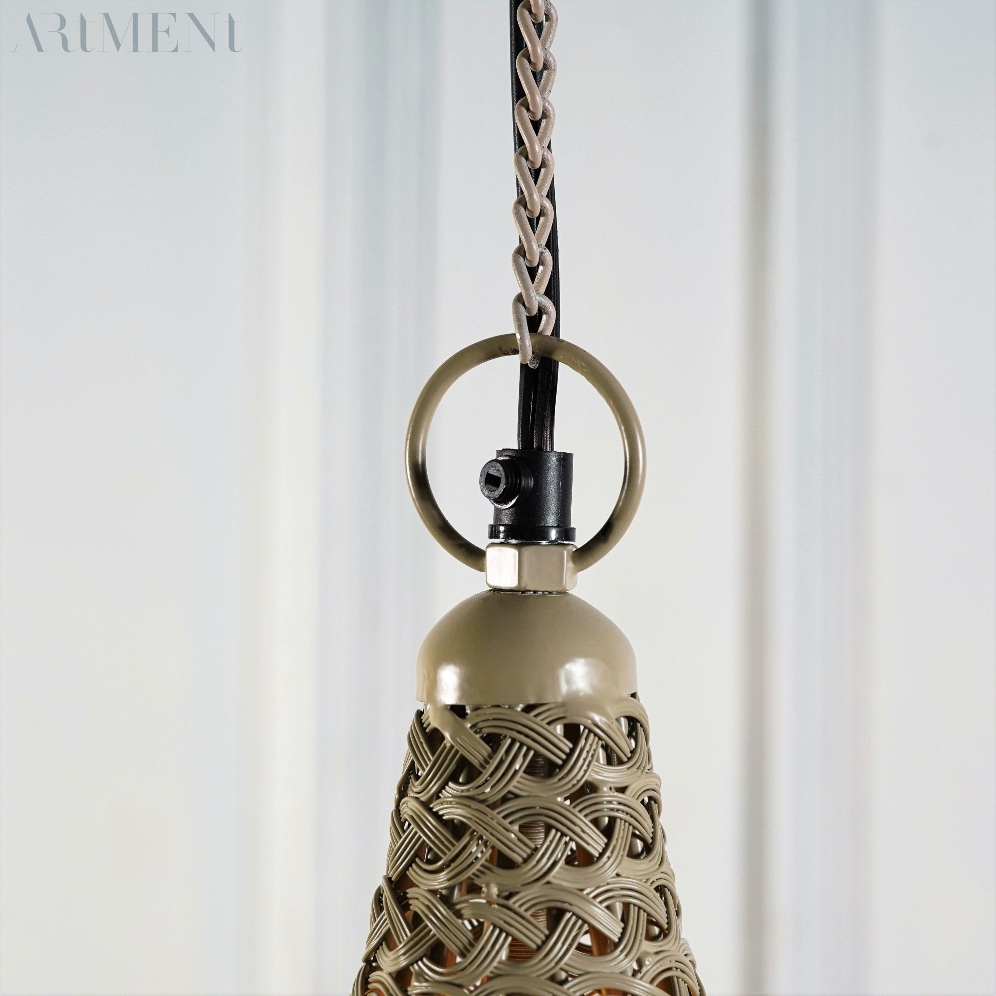 Golden Weave Nest Metal Pendant Lamp - The Artment