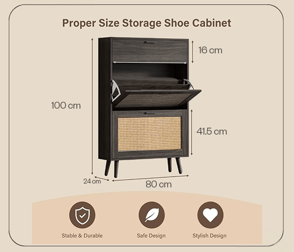 Harbor Shoe Organizer Cabinet - The Artment
