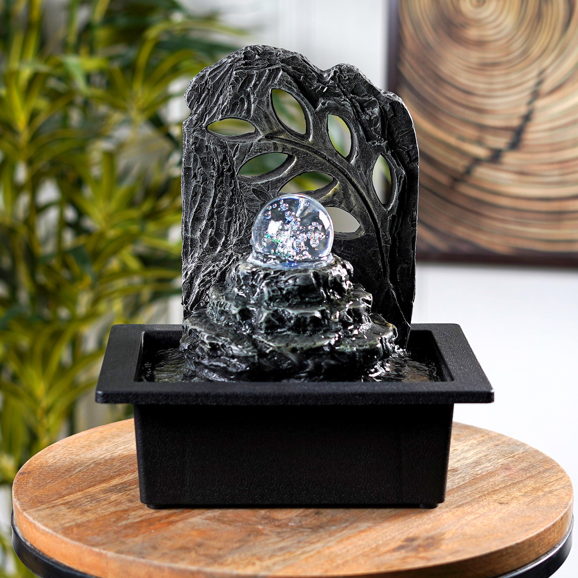 Leaf Vein Flow Table Fountain - The Artment