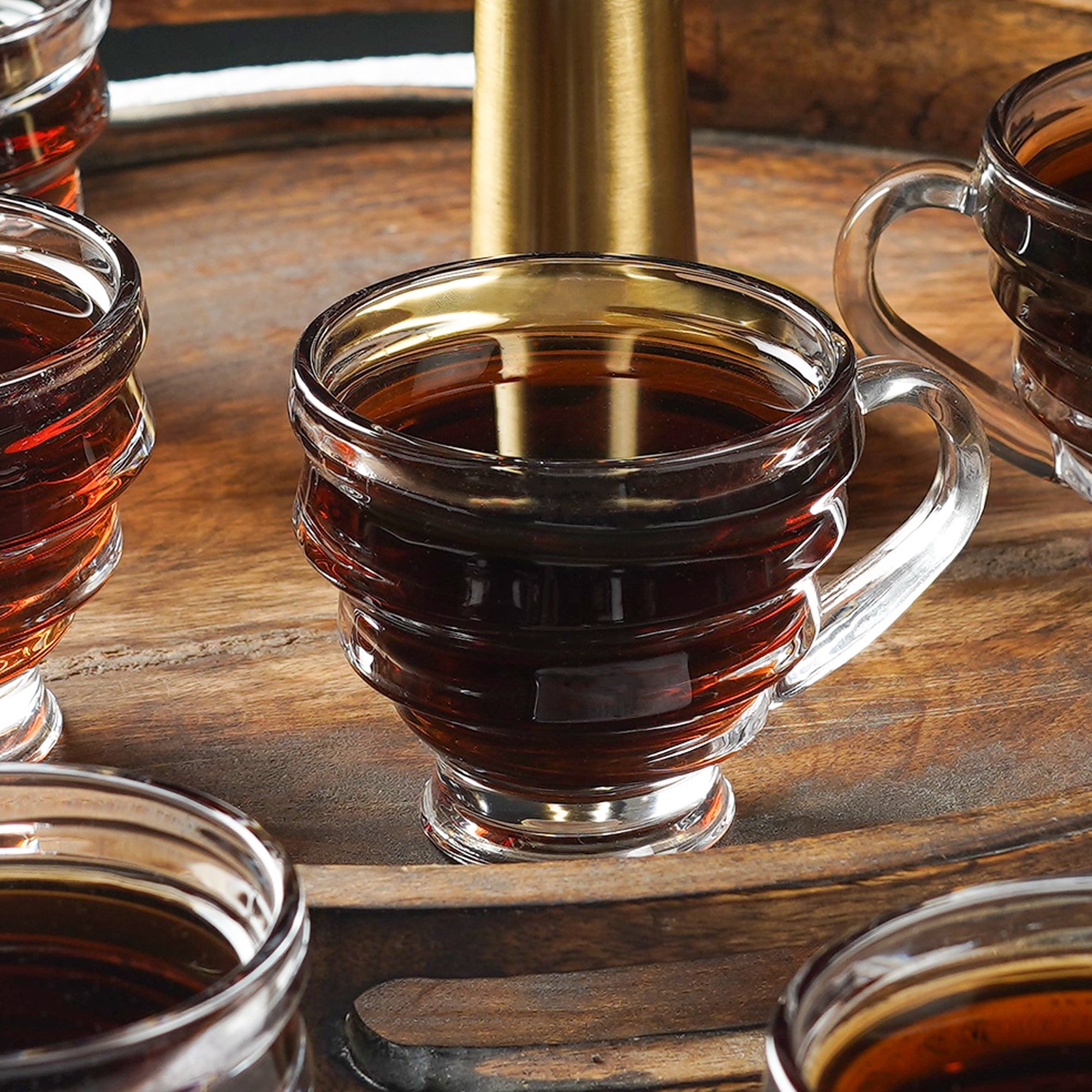 Minimalist Clear Crinkled Teacups (Set of 6) - The Artment