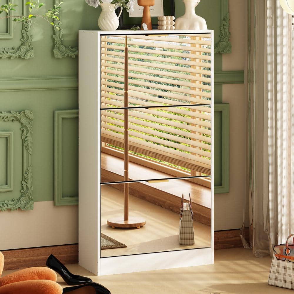 Mirrage - Mirror Shoe Cabinet - The Artment