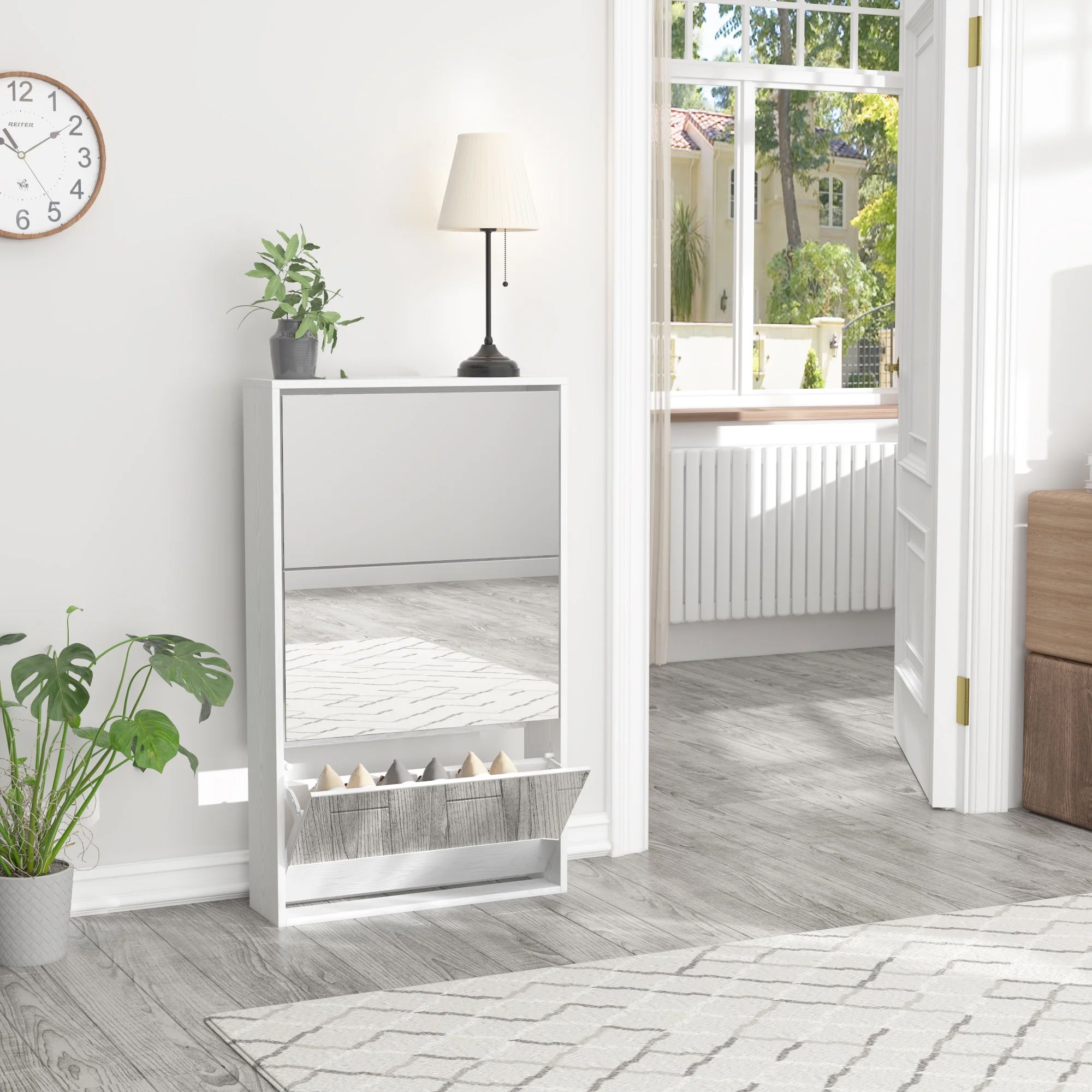 Mirrage - Mirror Shoe Cabinet - The Artment