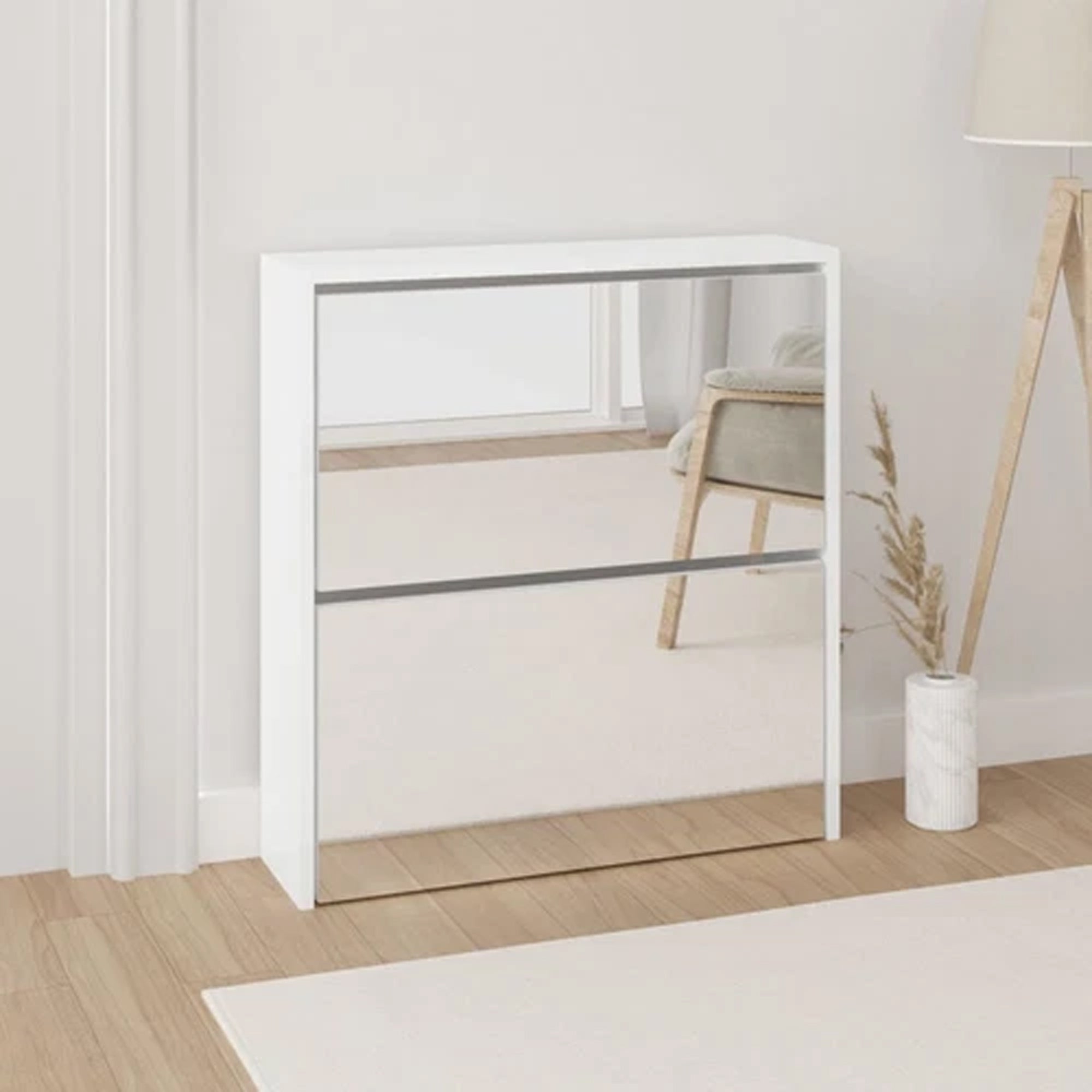Mirrage - Mirror Shoe Cabinet - The Artment