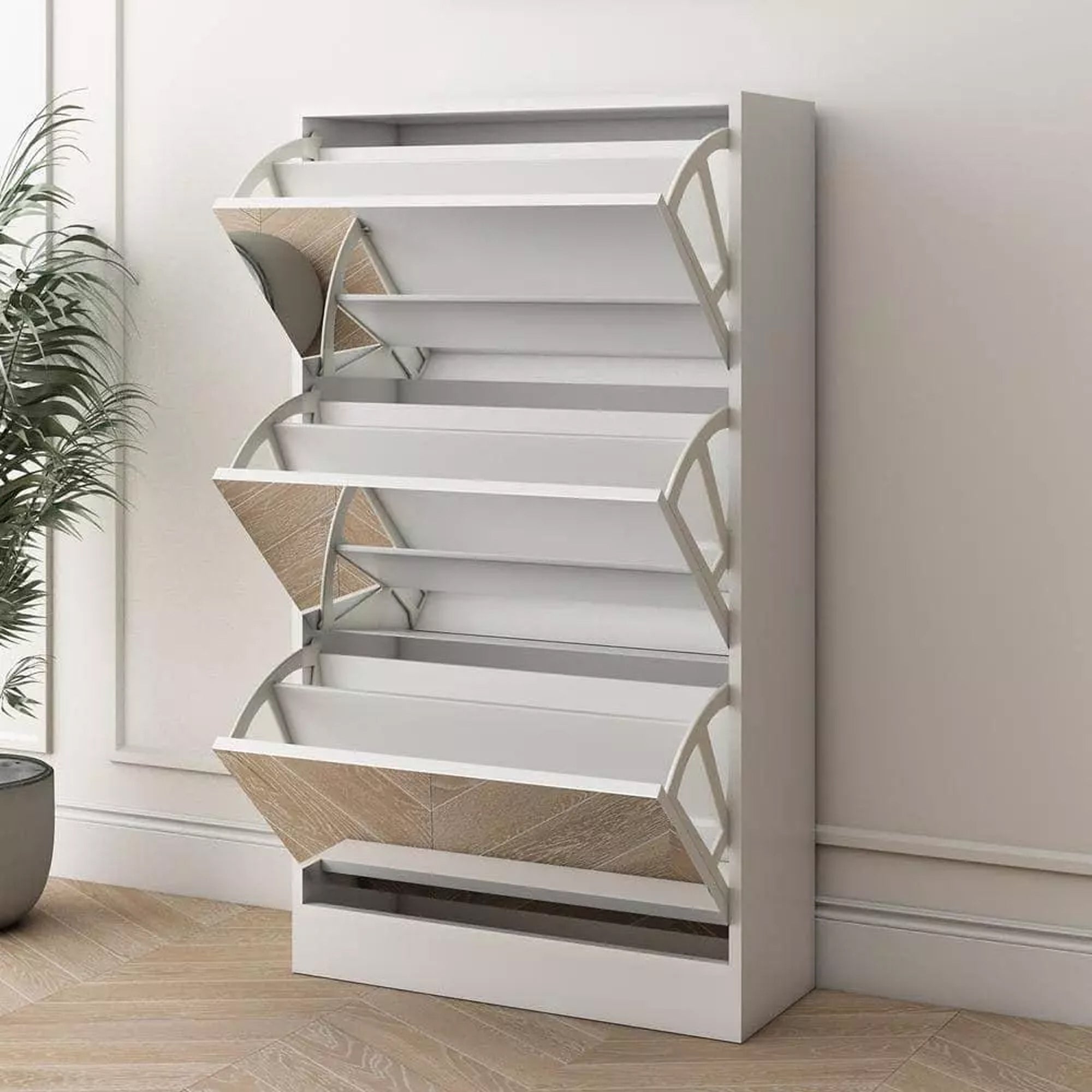 Mirrage - Mirror Shoe Cabinet - The Artment