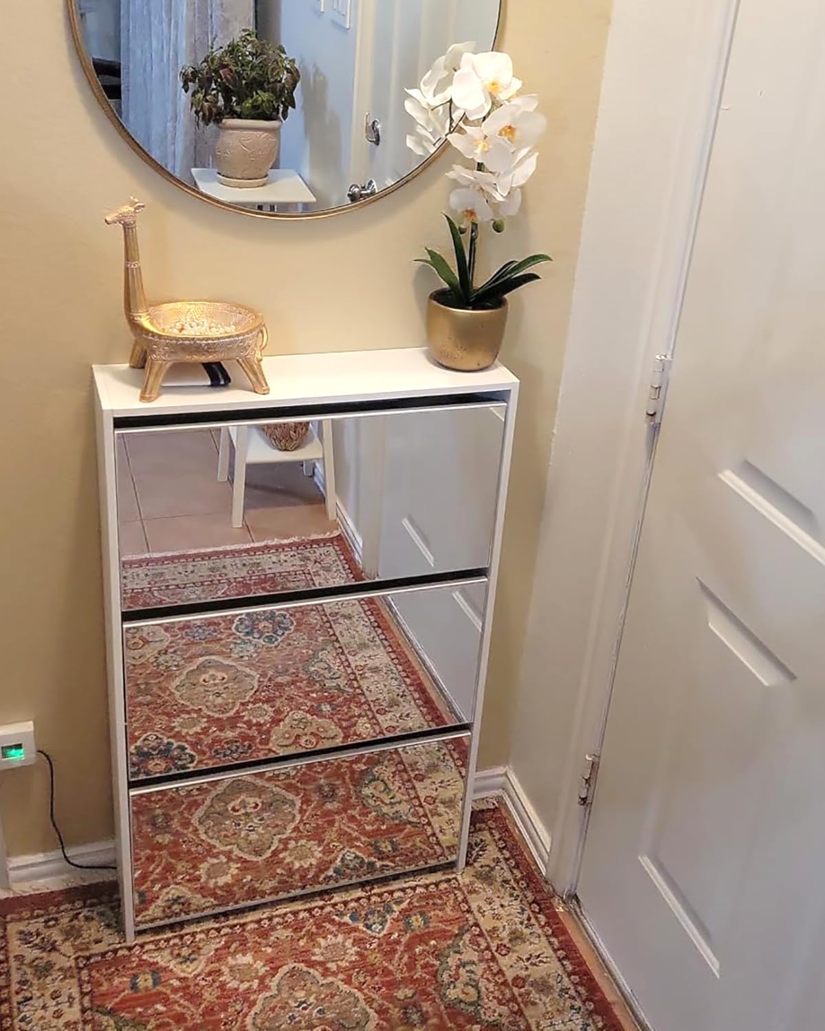 Mirrage - Mirror Shoe Cabinet - The Artment