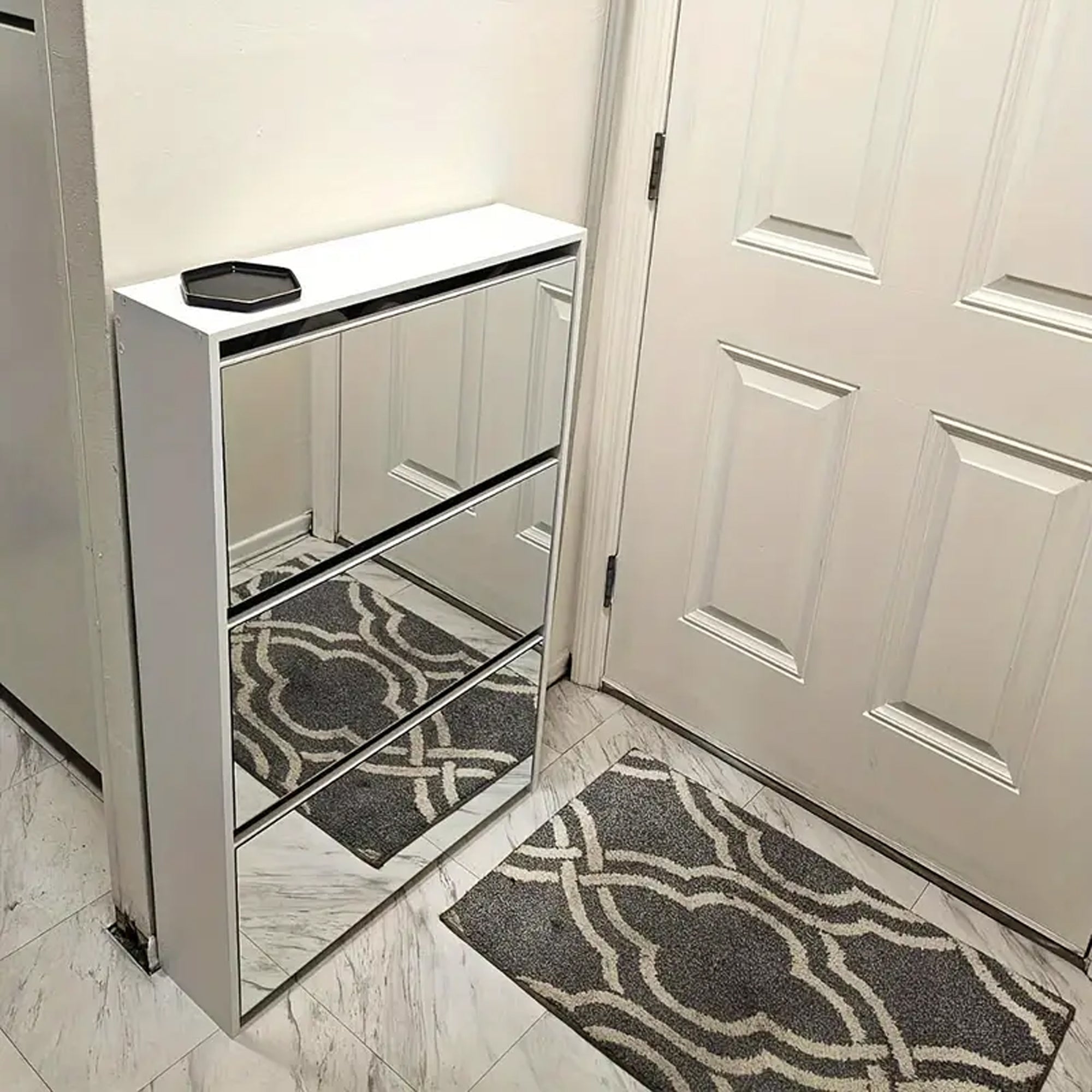 Mirrage - Mirror Shoe Cabinet - The Artment