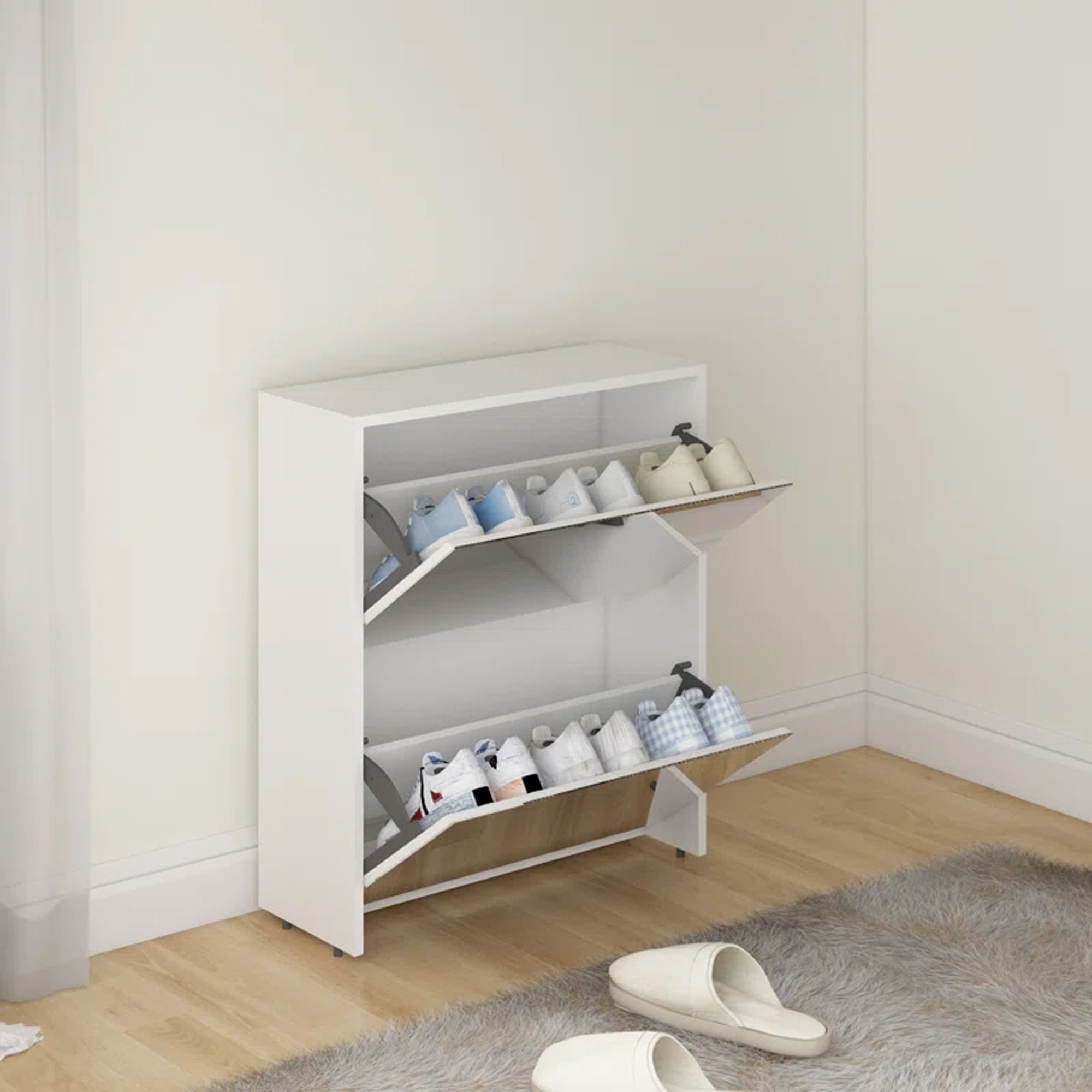 Mirrage - Mirror Shoe Cabinet - The Artment