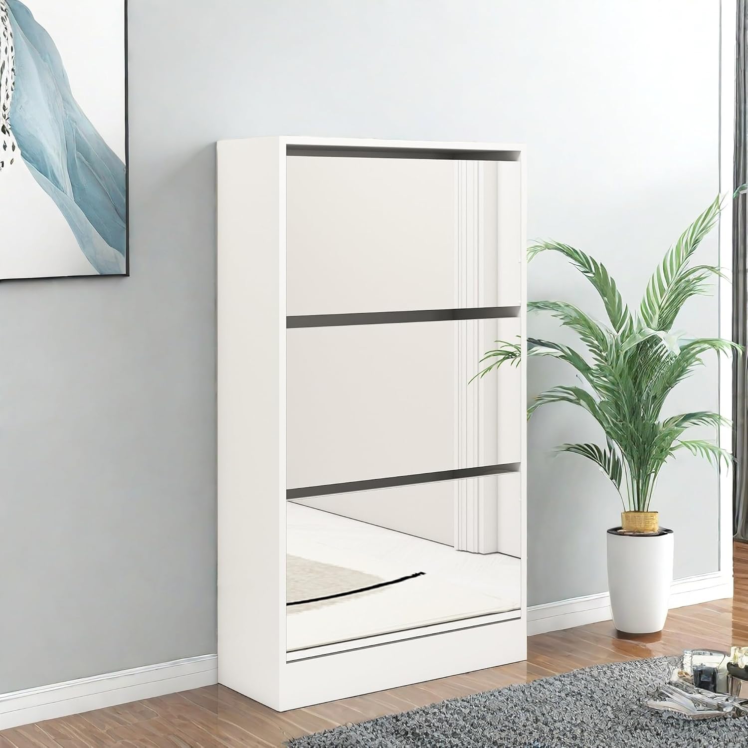 Mirrage - Mirror Shoe Cabinet - The Artment