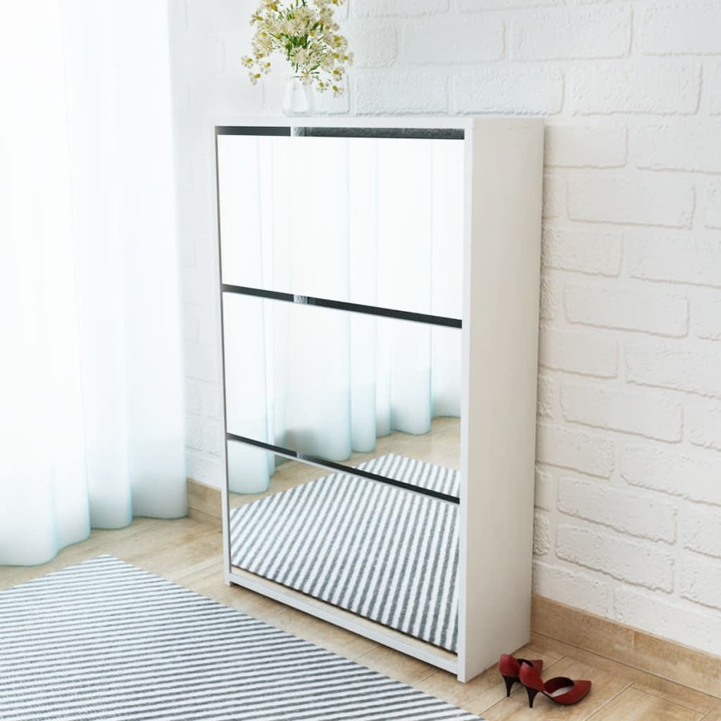 Mirrage - Mirror Shoe Cabinet - The Artment
