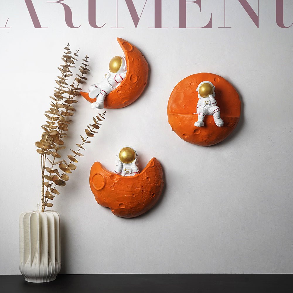Modern Art Astronaut Landing On Moon Wall Decor - The Artment