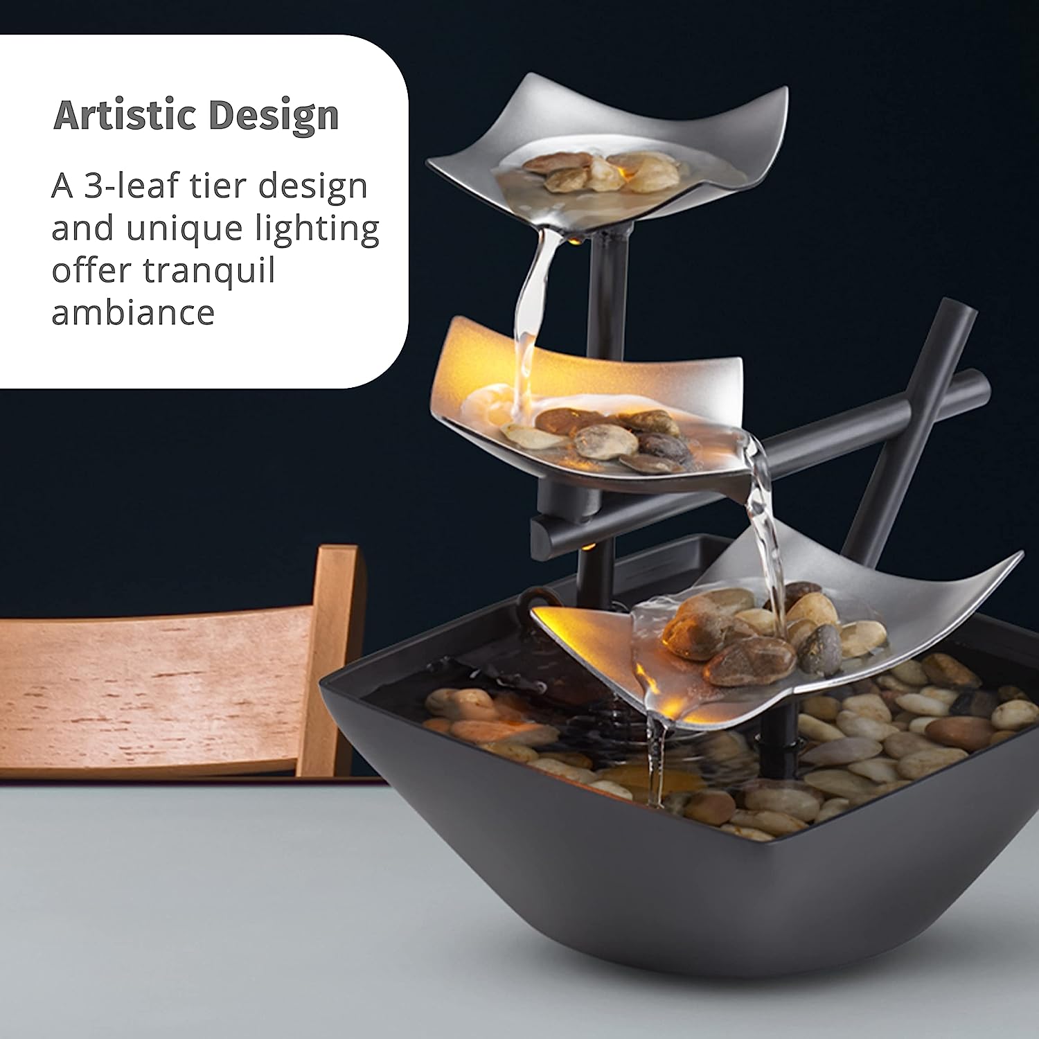 Modern Art Zen Water Fountain - The Artment
