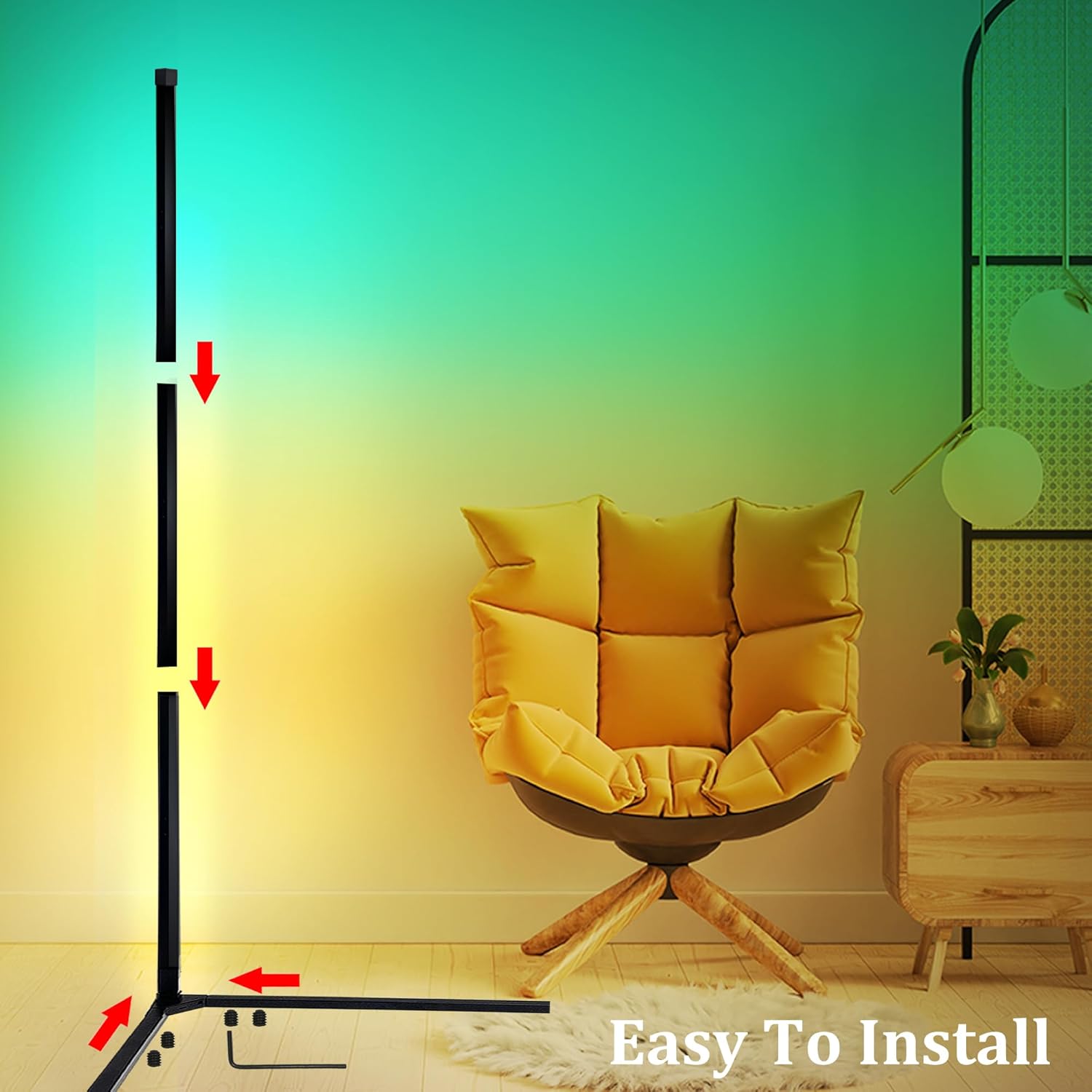 Modern Art Zenith Corner Floor Lamp - The Artment