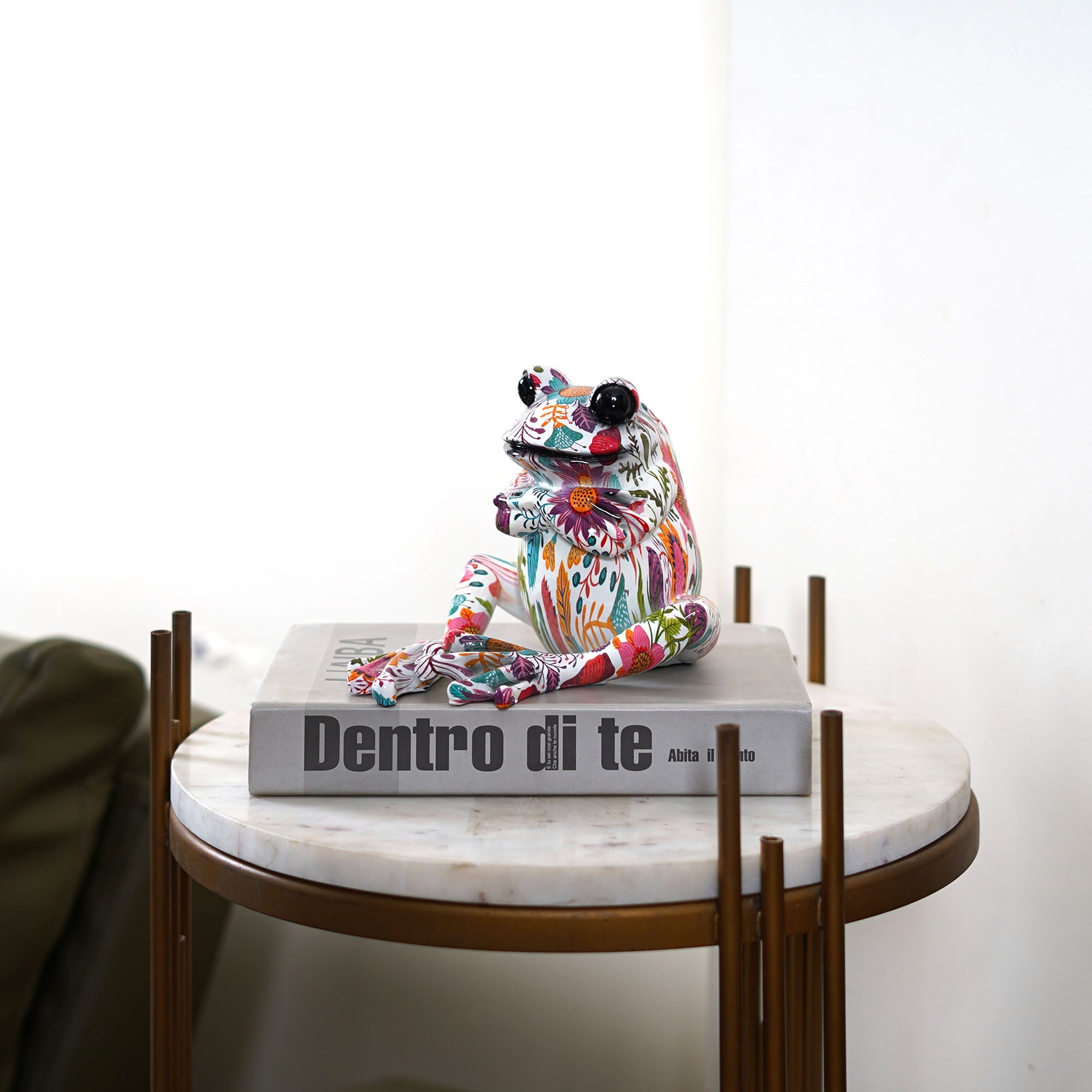 Rainbow Tagged Frog Statue - The Artment