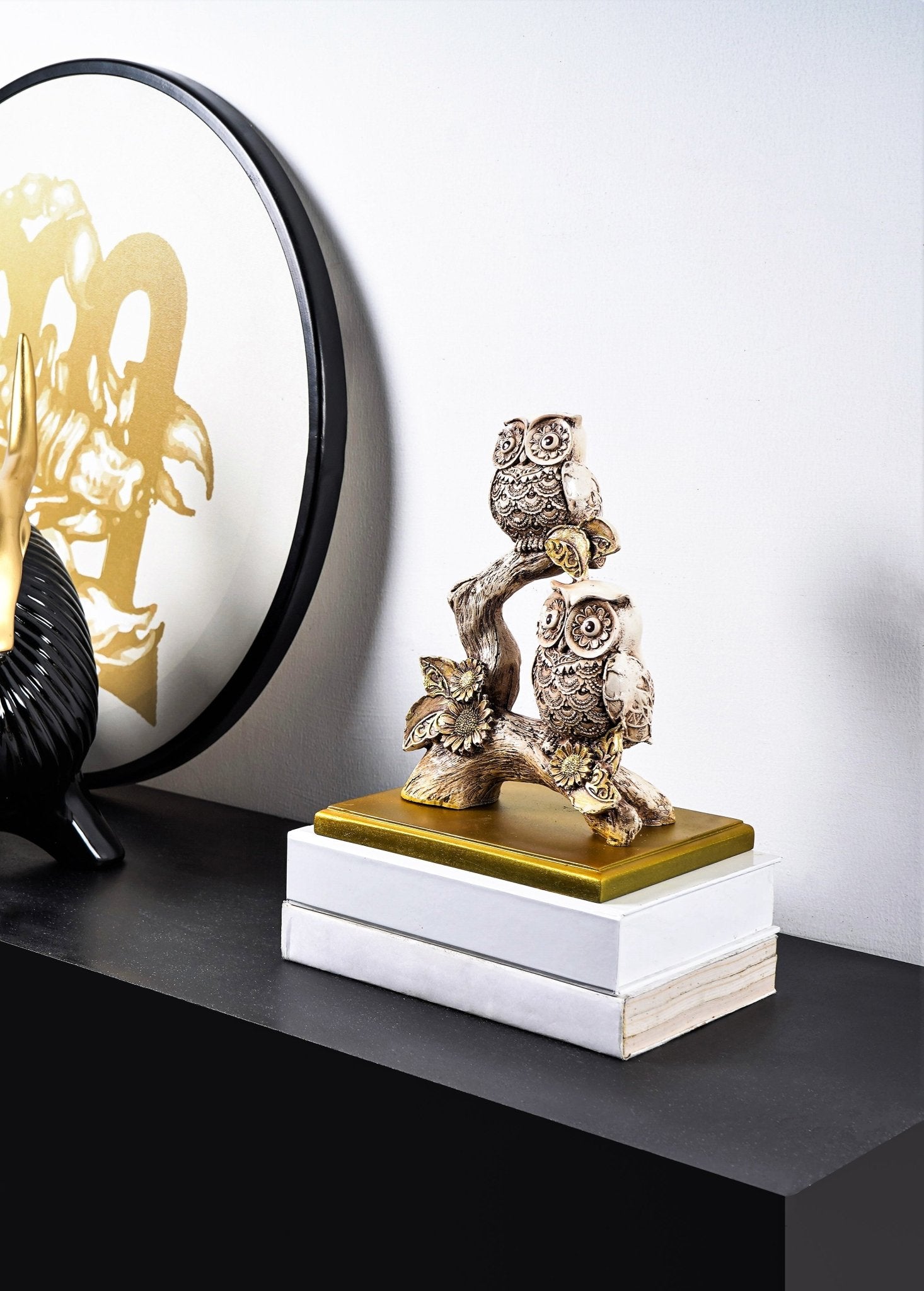 Rustic Owls Perched on a Branch - The Artment