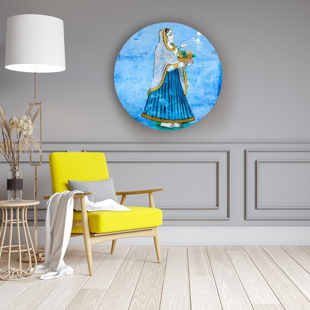 Simply Royal Lady in Blue Canvas (Matte Finish) - The Artment
