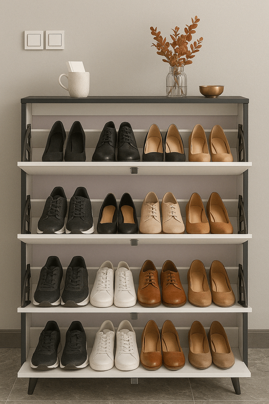 Slimline Shoe Cabinet - The Artment