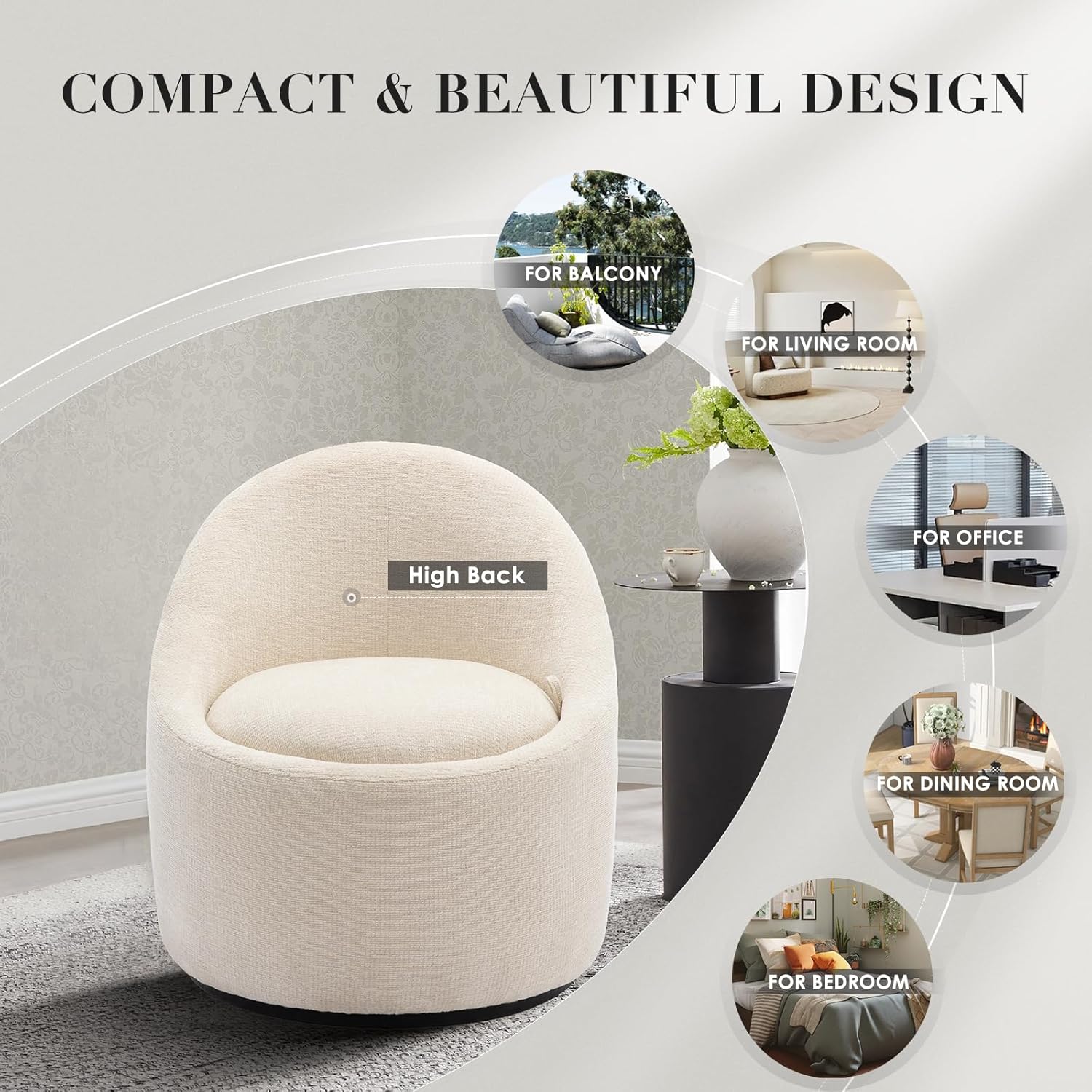 Snuggle Swivel Chair - The Artment