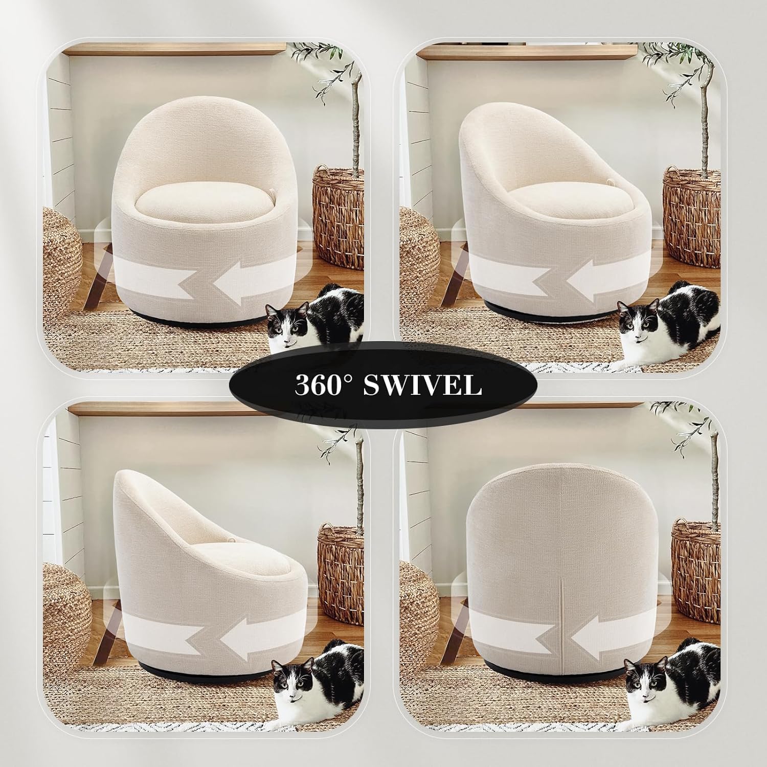 Snuggle Swivel Chair - The Artment
