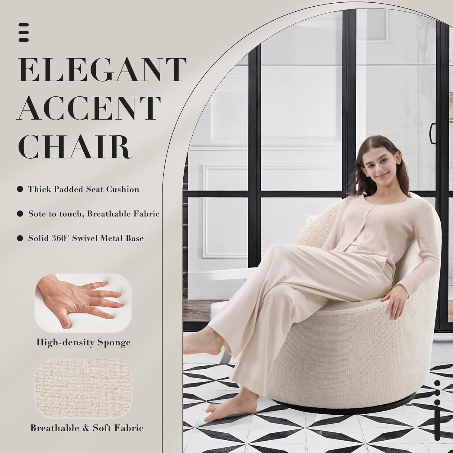 Snuggle Swivel Chair - The Artment