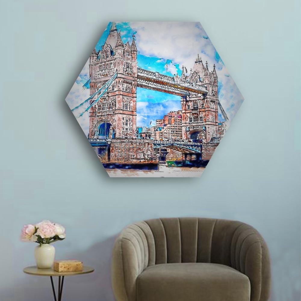 Painted Monuments Hexagonal Canvas - The Artment